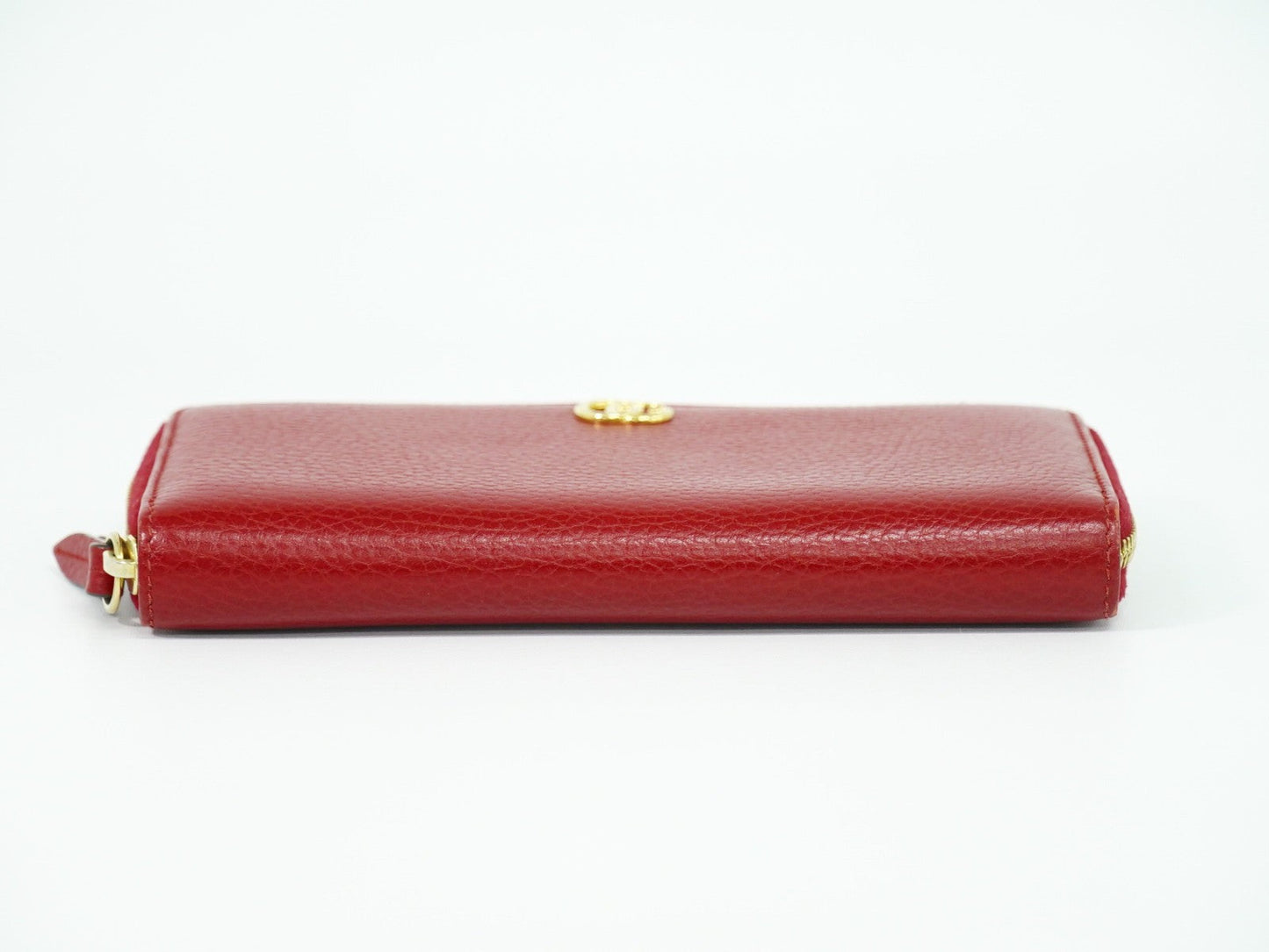Gucci Gg Marmont Zip Around Wallet Leather Red Leather Wallets Accessory ( )