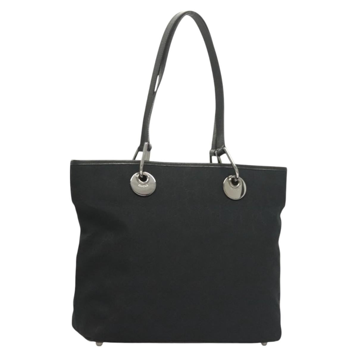 Gucci Eclipse Tote Gg Canvas Black Canvas Tote Bag Bag ( )