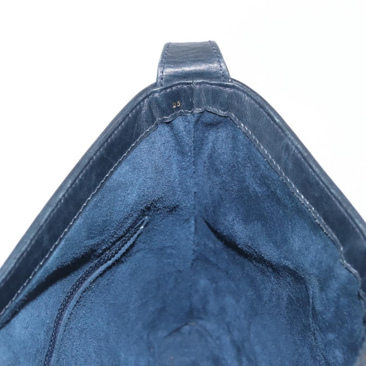 Gucci Sherry Line Shoulder Bag Suede Navy Suede Shoulder Bag Bag ( )