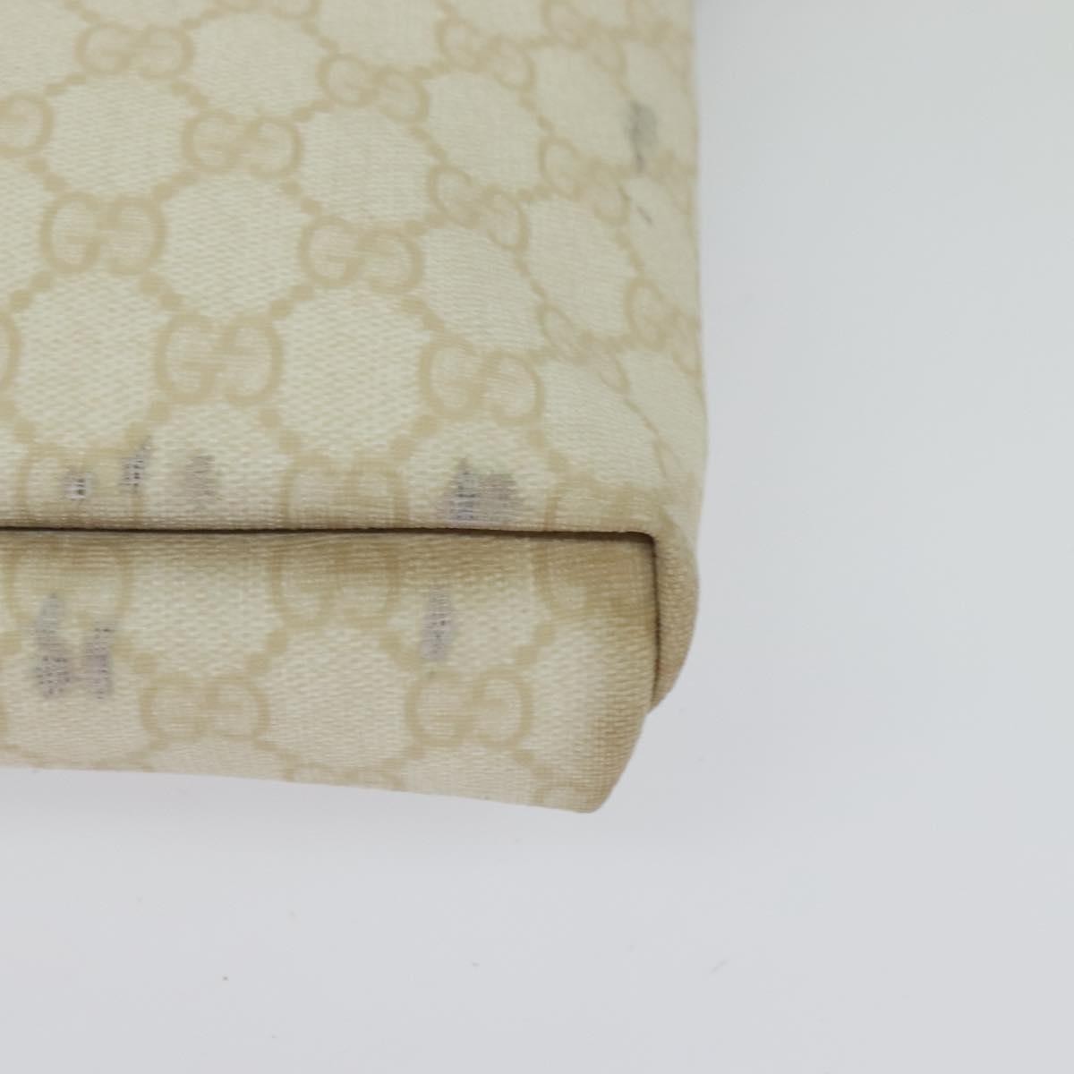Gucci Flap Messenger Gg Coated Canvas White Pvc Shoulder Bag Bag ( )
