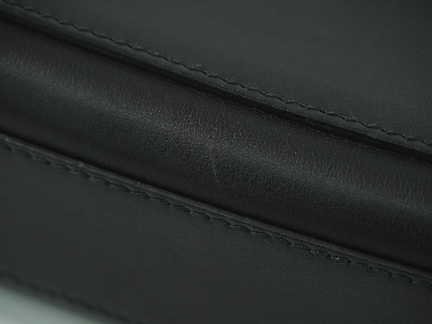 Gucci Padlock Shoulder Bag Leather Black Leather Shoulder Bag Bag ( )