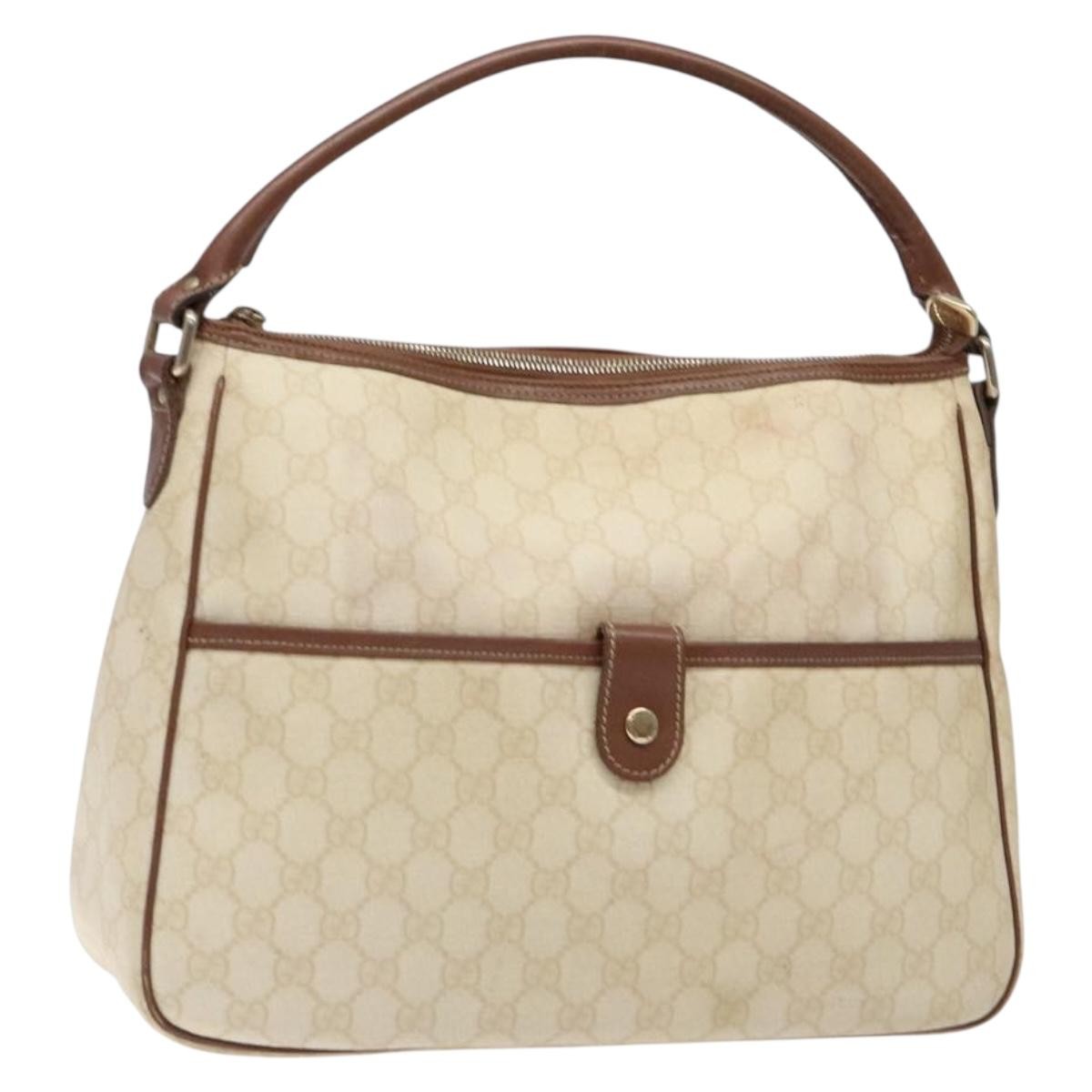 Gucci Gg Supreme Handbag Gg Canvas White Pvc Handbag ( )