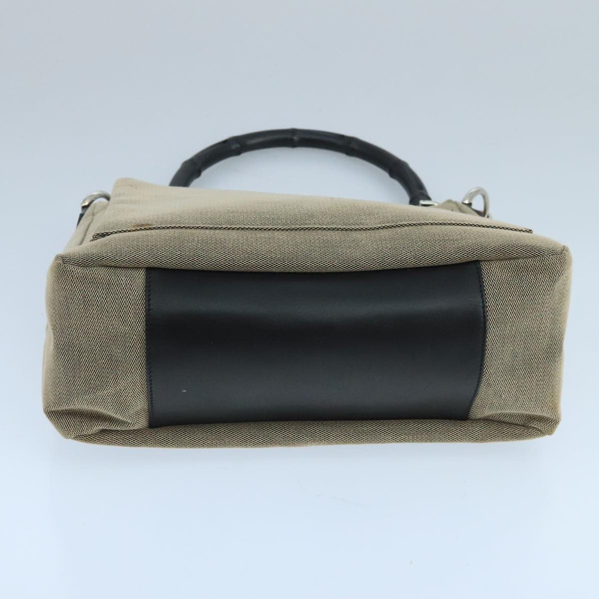 Gucci   Bamboo Handle Tote Canvas Beige Canvas Shoulder Bag Bag ( )