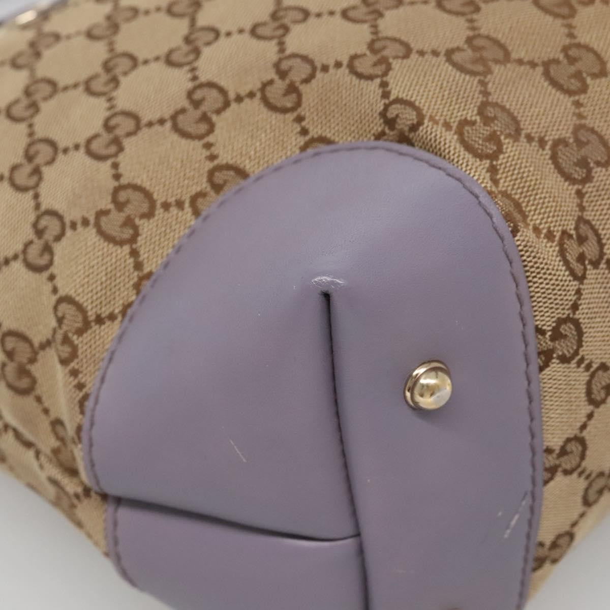 Gucci Convertible Belted Tote Gg Canvas With Leather Beige Canvas Tote Bag Bag ( )