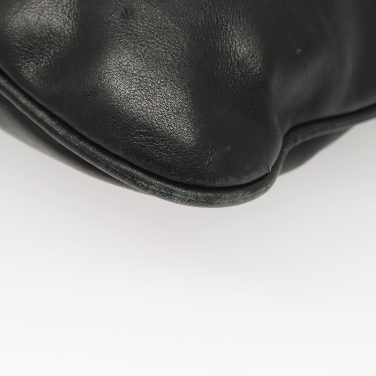 Gucci   Bamboo Shoulder Bag Leather Black Leather Handbag ( )