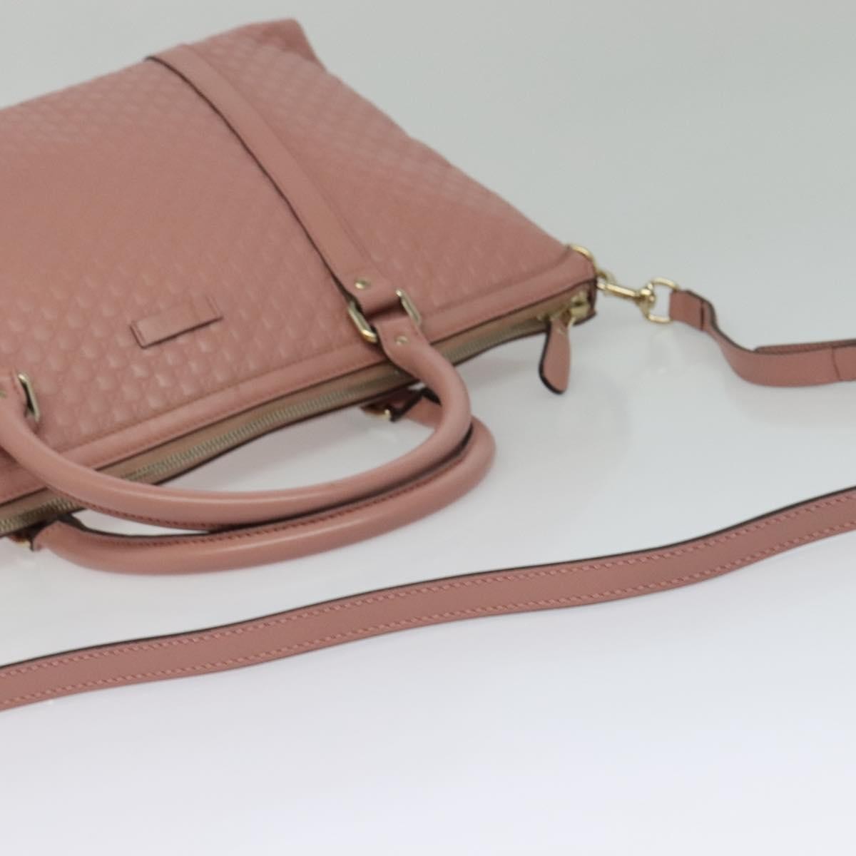 Gucci Margaux Tote (Outlet) Microguccissima Leather Pink Leather Bag ( )