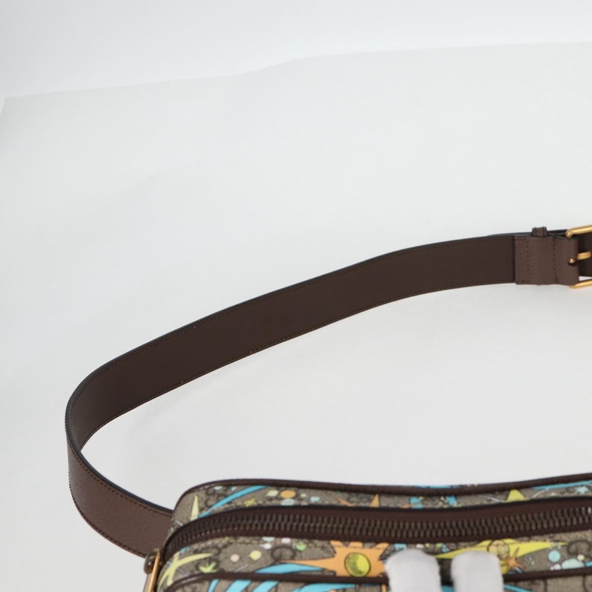 Gucci Disney Donald Duck Belt Bag Printed Gg Coated Canvas Beige Pvc Shoulder Bag Bag ( )