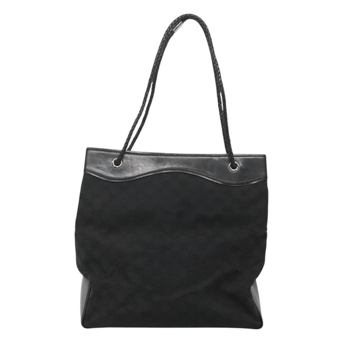 Gucci Gg Canvas Bag Canvas Black Canvas Tote Bag Bag ( )