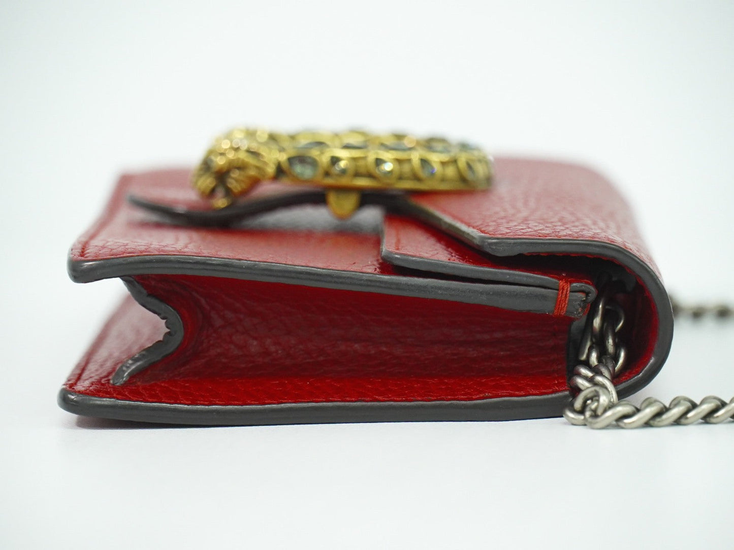 Gucci Dionysus Bag Leather Red Leather Crossbody Bag Bag ( )