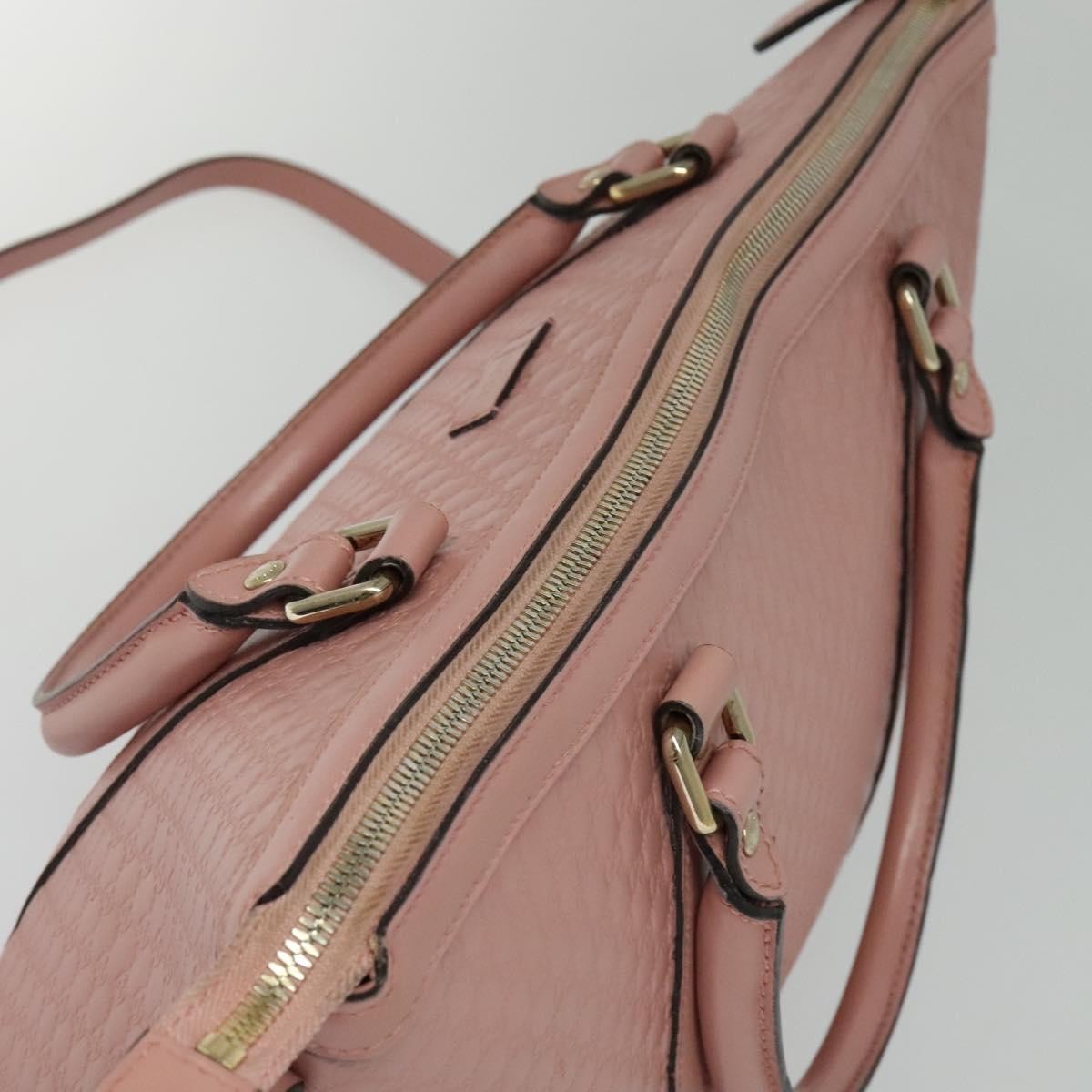 Gucci Margaux Tote (Outlet) Microguccissima Leather Pink Leather Bag ( )
