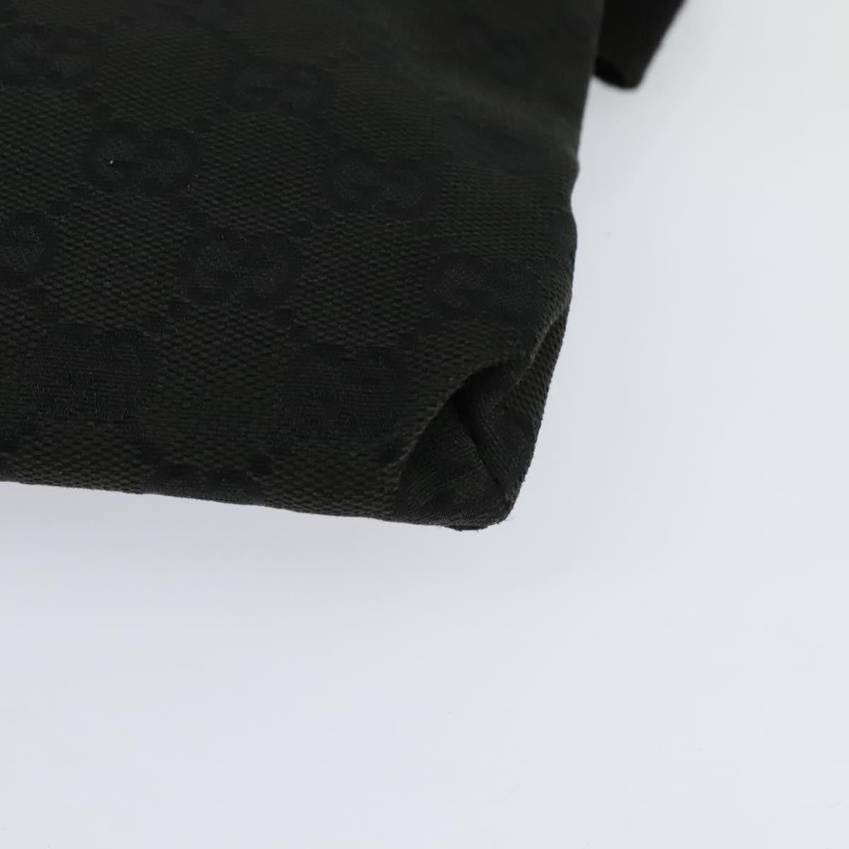 Gucci   Double Belt Bag Gg Canvas With Leather Black Canvas Bag ( )