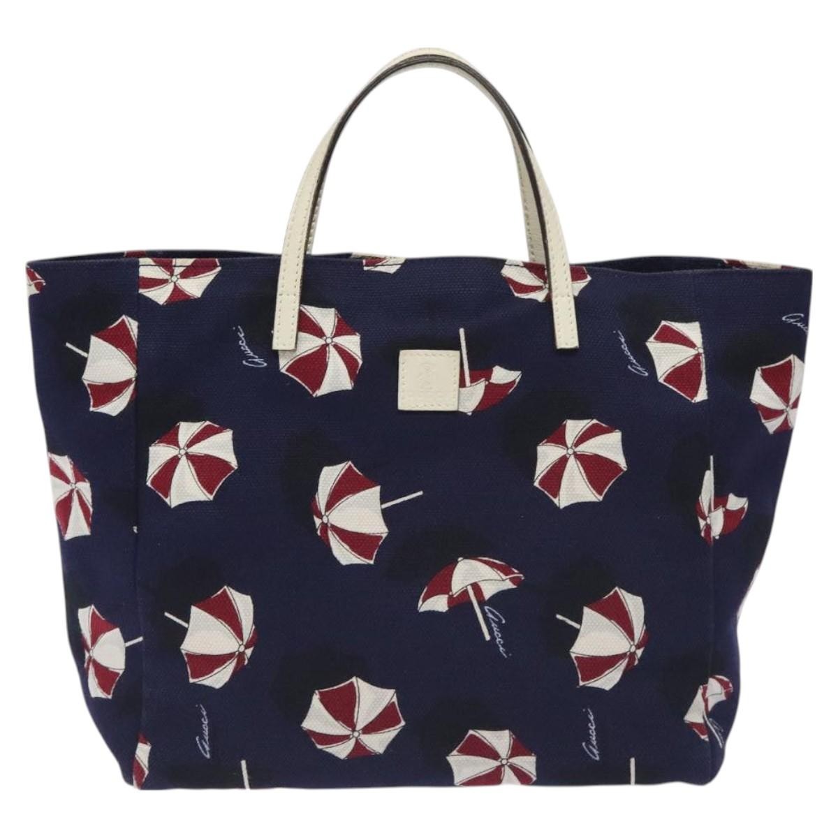 Gucci Open Tote (Outlet) Umbrella Canvas Purple Canvas Tote Bag Bag ( )