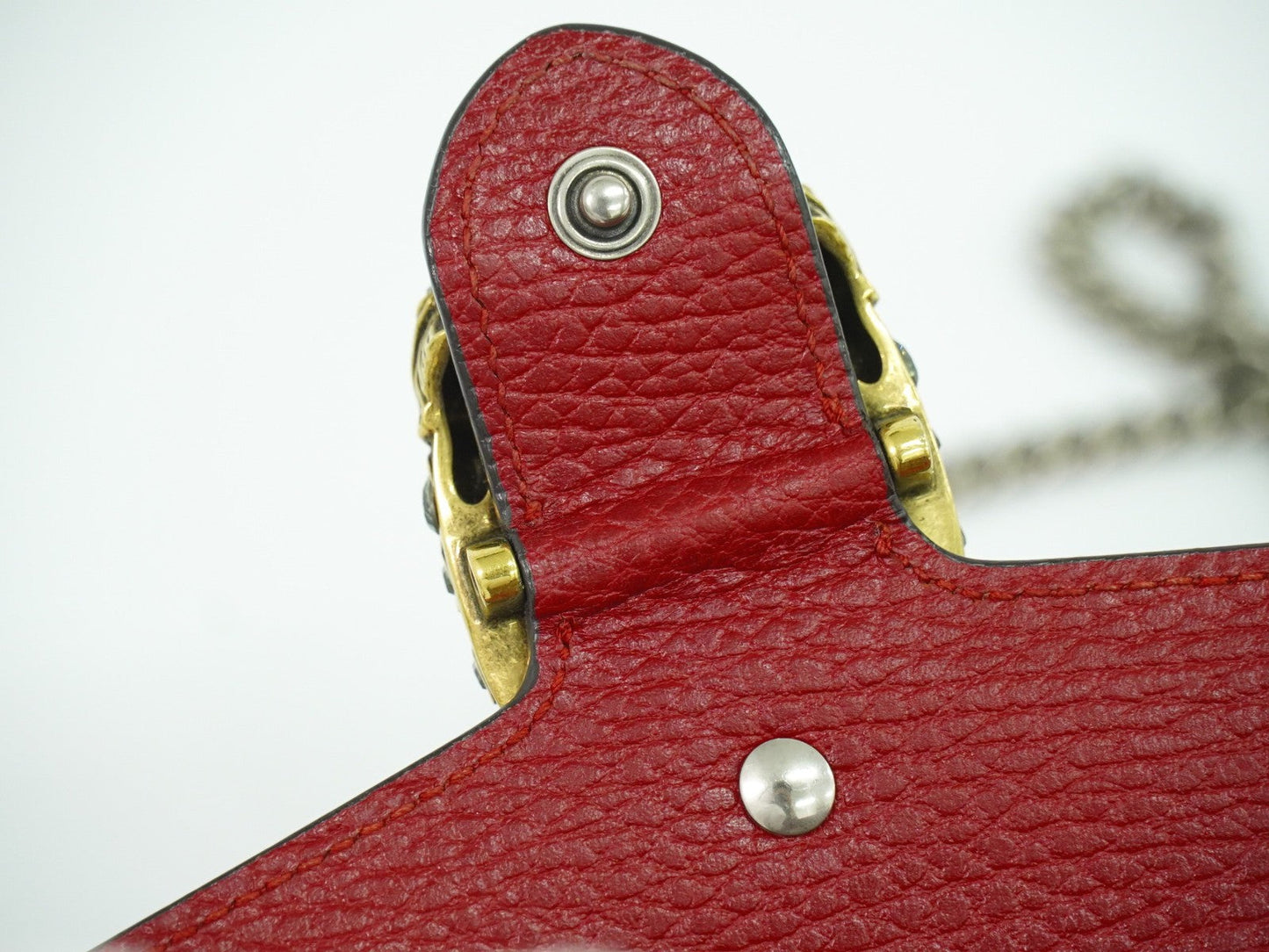 Gucci Dionysus Bag Leather Red Leather Crossbody Bag Bag ( )