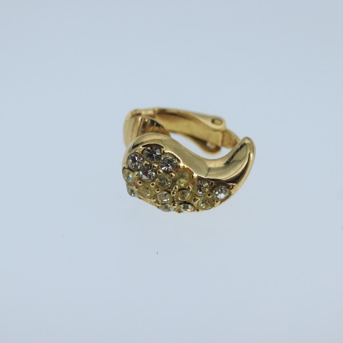 Christian Dior Cd Tribales Drop Clip On Earrings Metal With Faux Pearls Gold Metal Earrings Jewelry ()