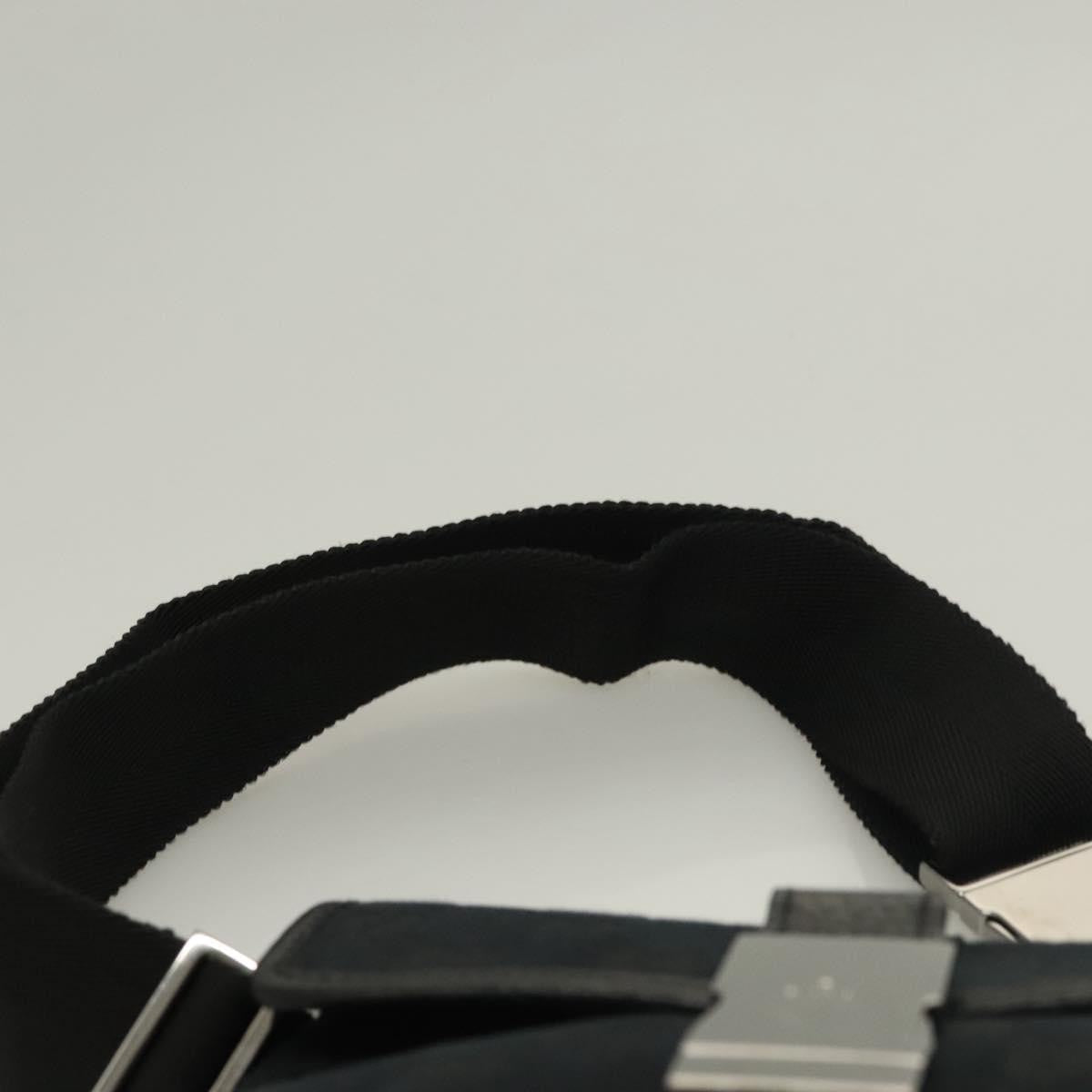 Gucci Buckle Belt Bag Gg Canvas Black Canvas Bag ( )