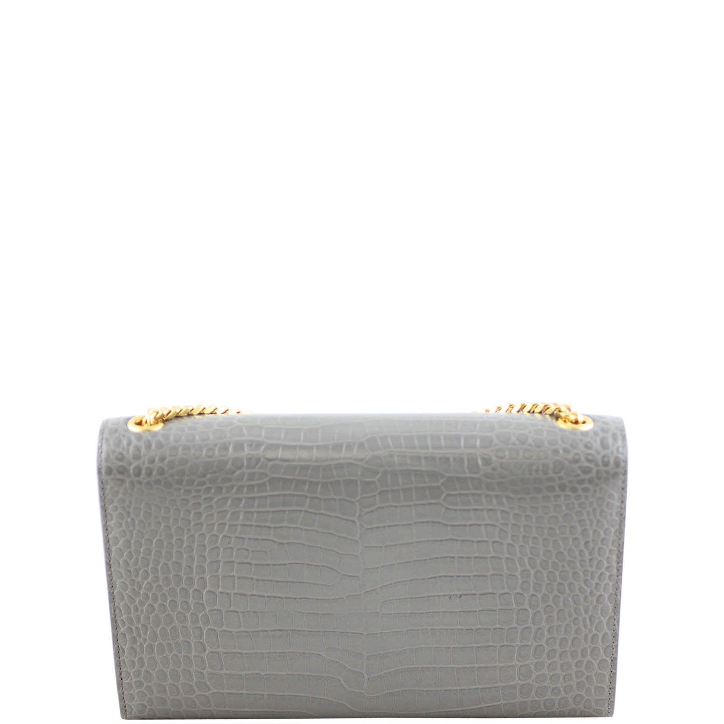 Saint Laurent Kate Medium Tassel Satchel Crocodile Embossed
