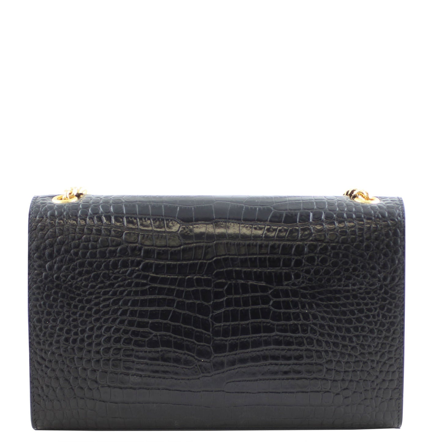 Saint Laurent Kate Medium Tassel Satchel Crocodile Embossed