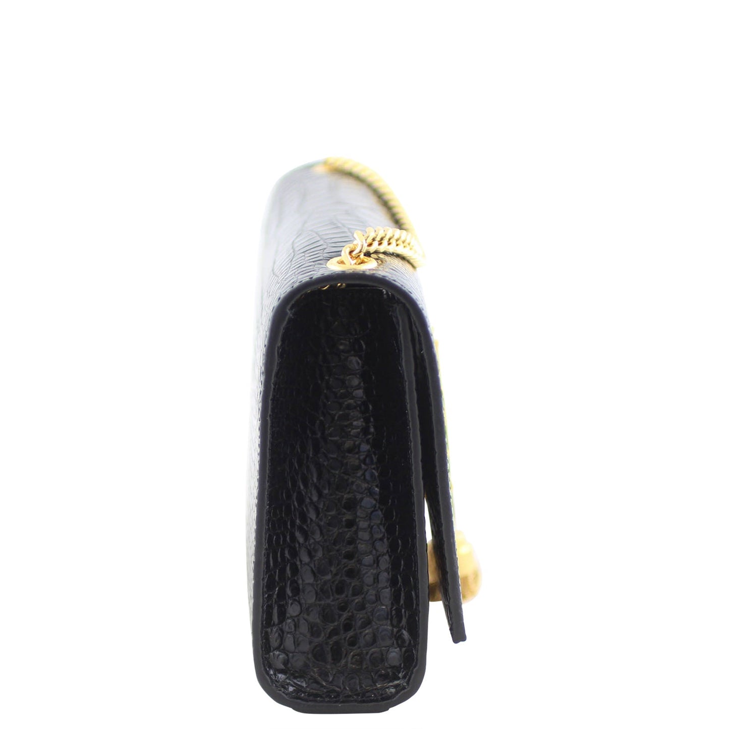 Saint Laurent Kate Medium Tassel Satchel Crocodile Embossed