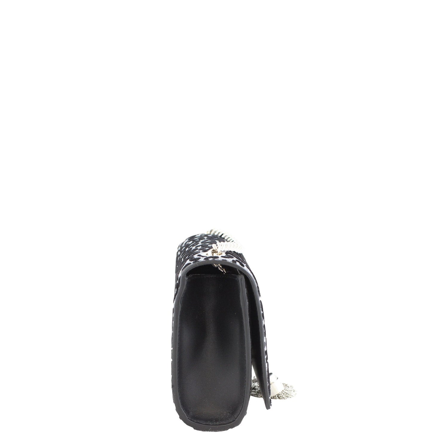 Saint Laurent Small Kate Tassel Glitter Leopard Print Satchel
