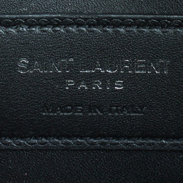 Saint Laurent Small Kate Tassel Glitter Leopard Print Satchel