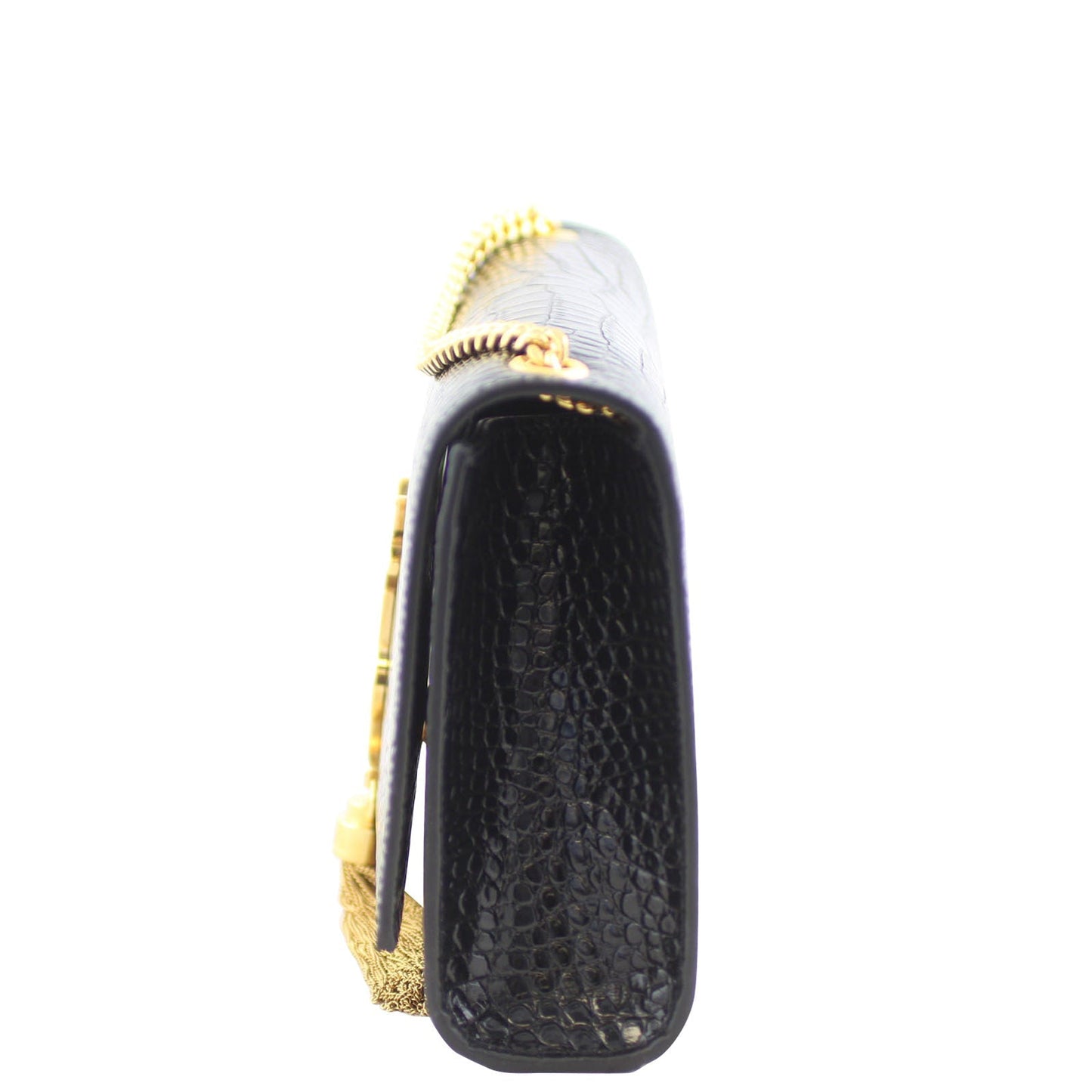 Saint Laurent Kate Medium Tassel Satchel Crocodile Embossed