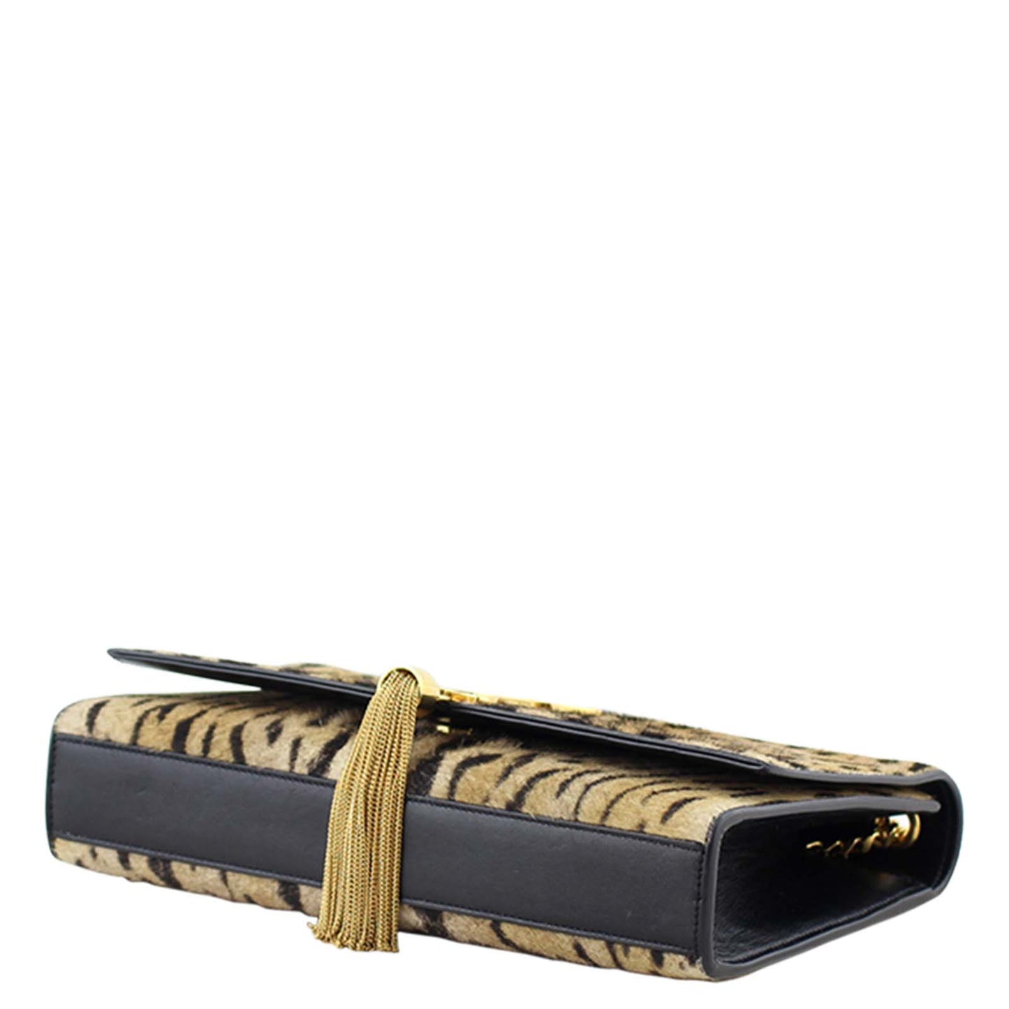Saint Laurent Classic Medium Kate Tassel Satchel Leopard Print Calf Hair