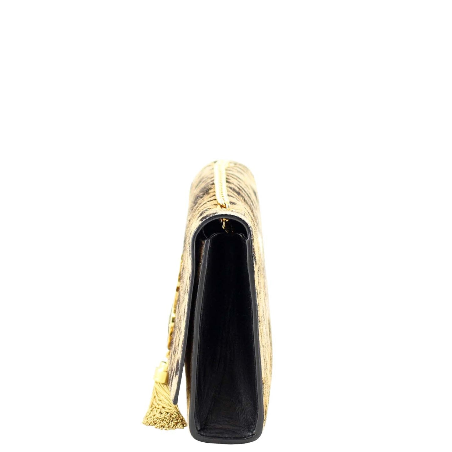 Saint Laurent Classic Medium Kate Tassel Satchel Leopard Print Calf Hair