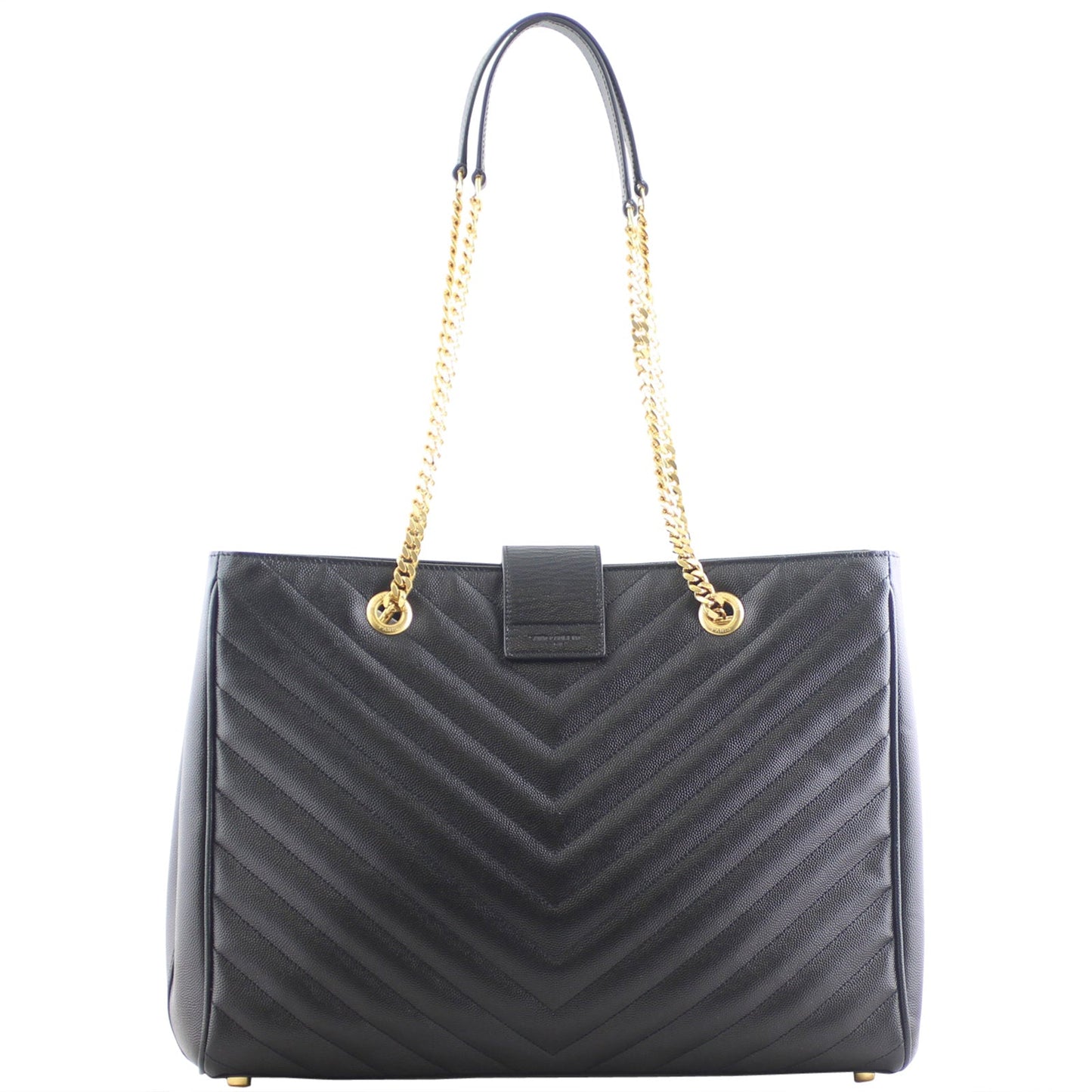 Saint Laurent Matelassé Chevron Monogram Shopping Bag