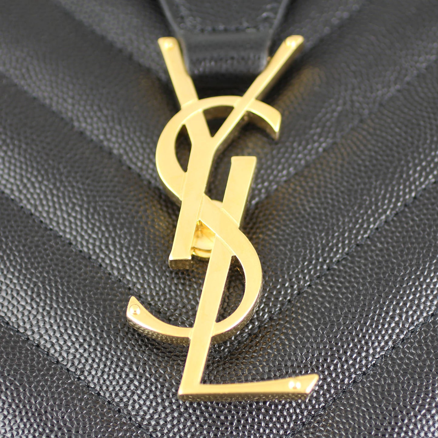 Saint Laurent Matelassé Chevron Monogram Shopping Bag