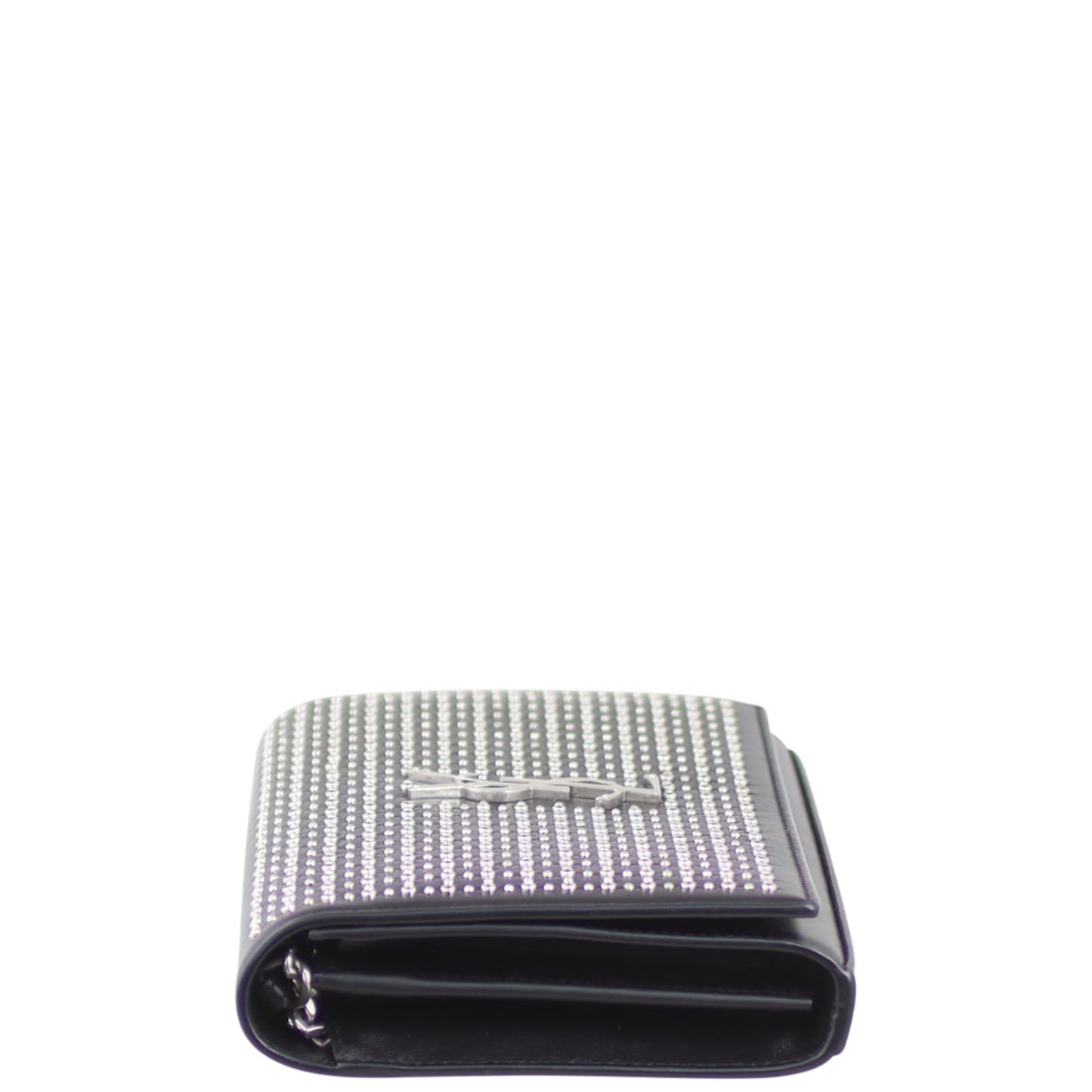 Saint Laurent Microstud and Rivet Kate Chain Wallet