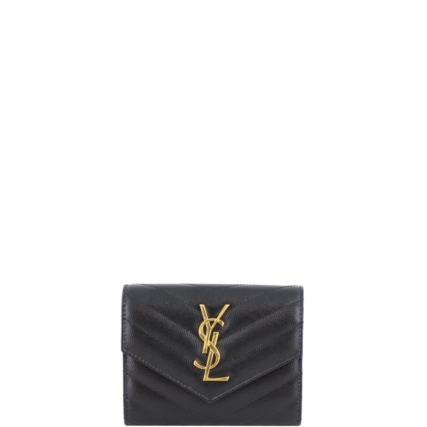 Saint Laurent Monogram Compact Tri-Fold Wallet