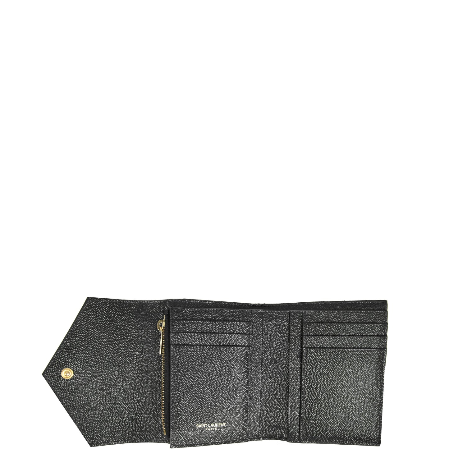 Saint Laurent Monogram Compact Tri-Fold Wallet
