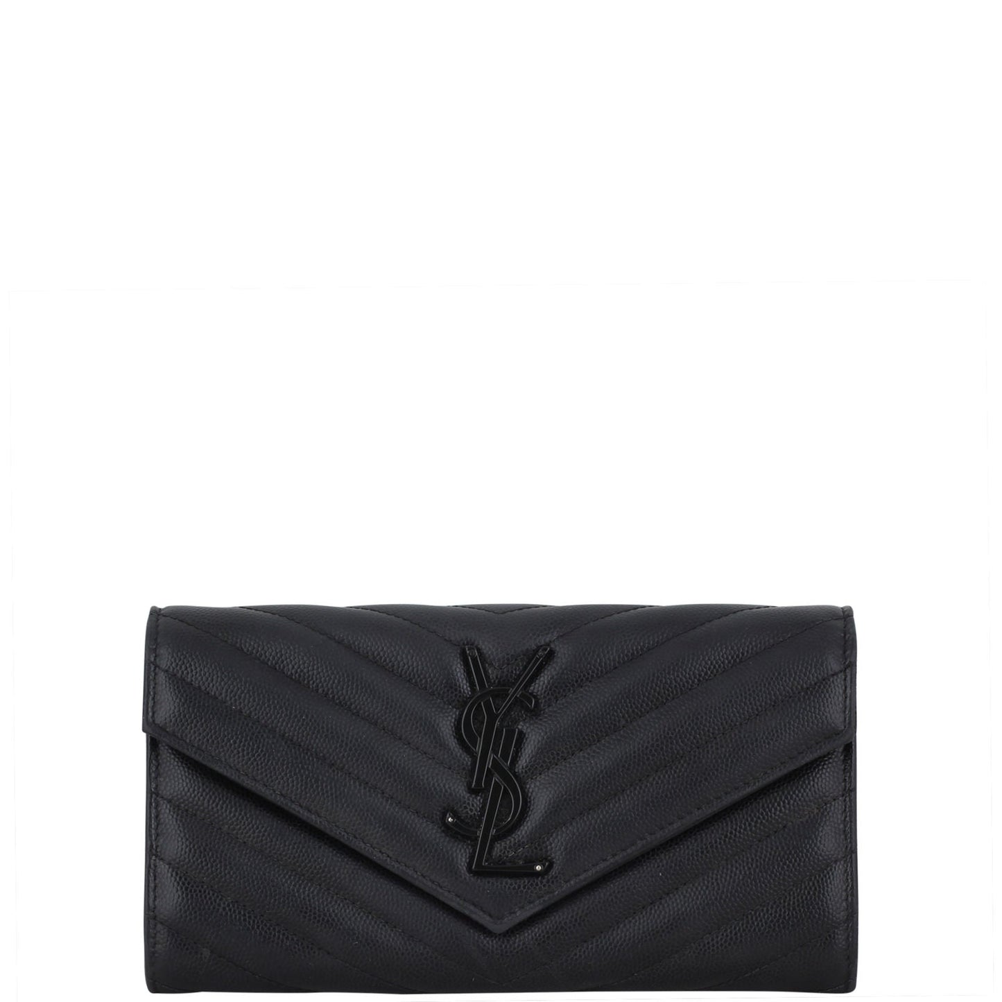 Saint Laurent Monogram Matelassé Flap Wallet Large