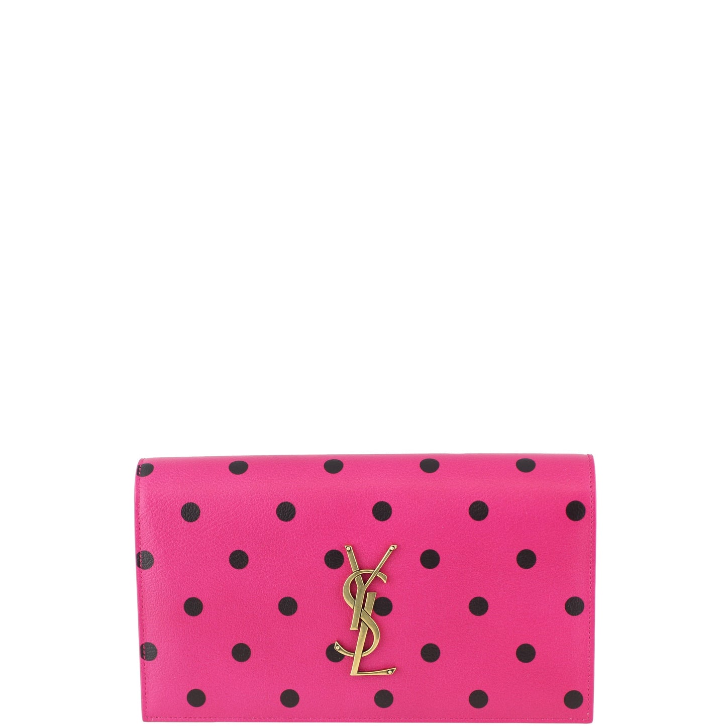 Saint Laurent Polka Dot Classic Monogram Clutch