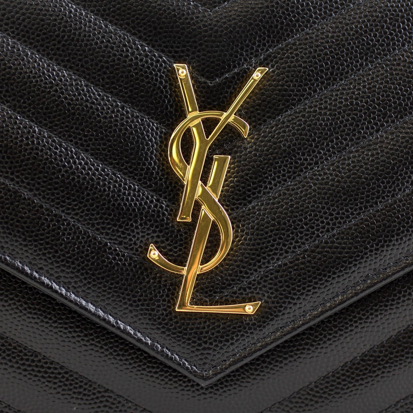 Saint Laurent Monogram Wallet on Chain