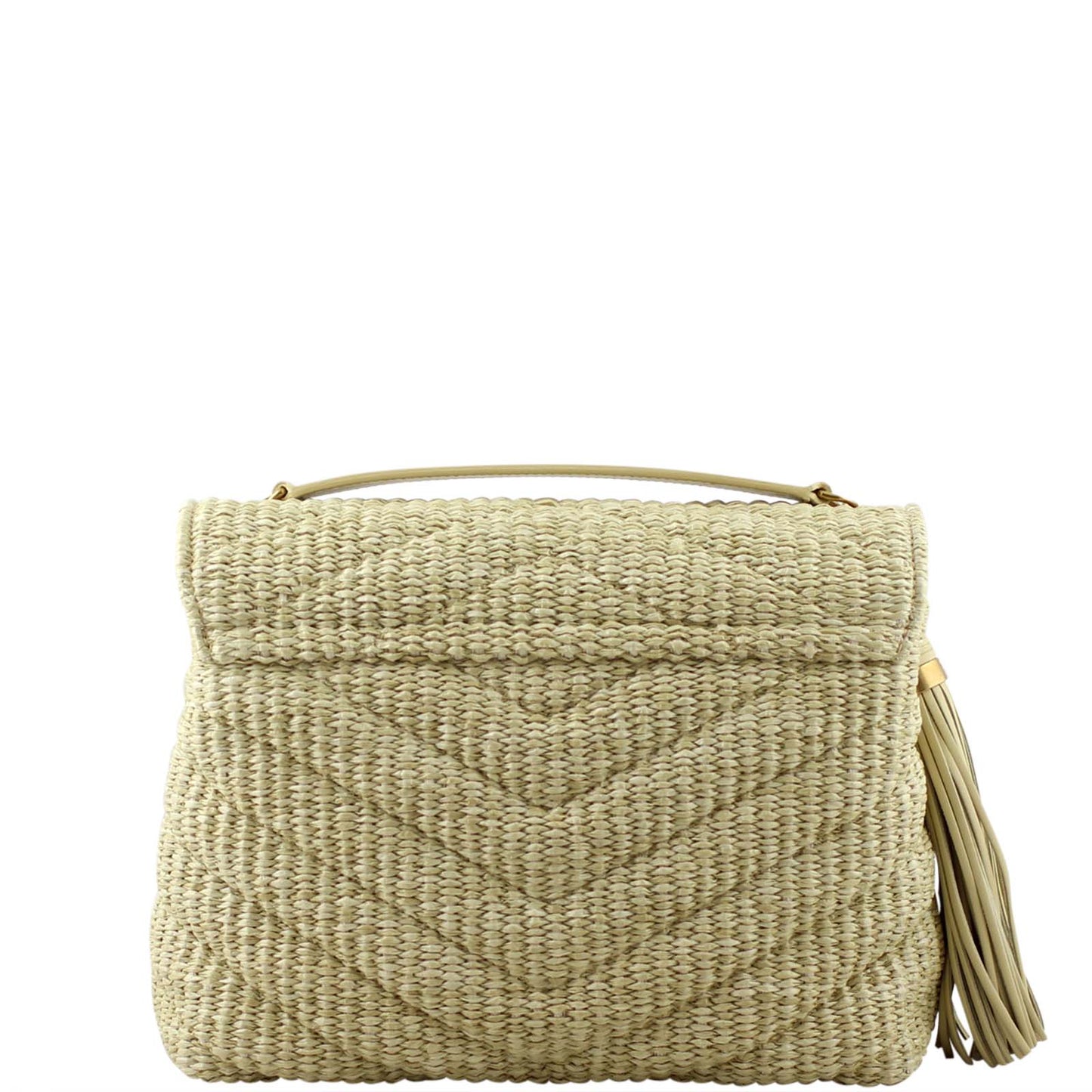 Saint Laurent Soft Raffia Shoulder Bag