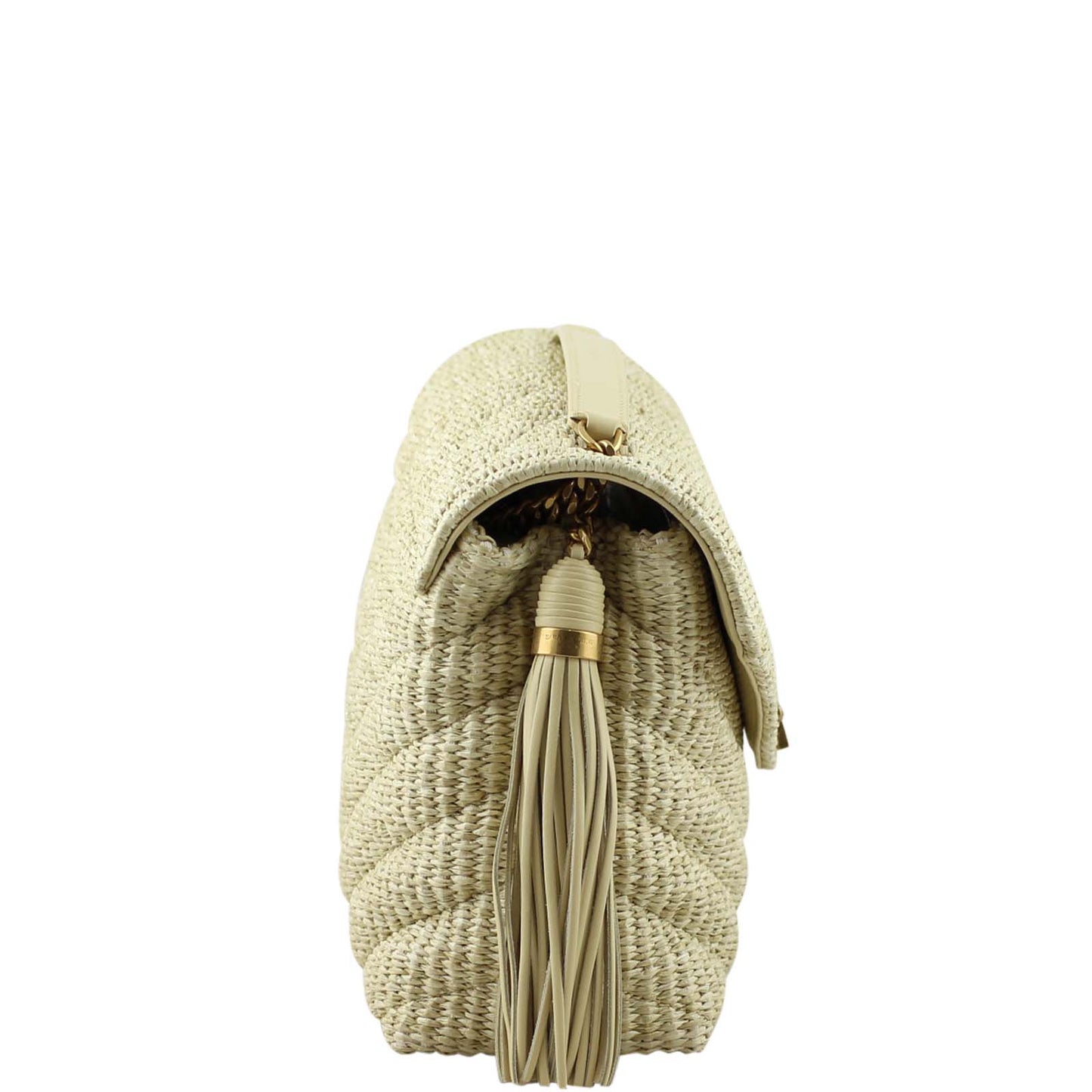 Saint Laurent Soft Raffia Shoulder Bag