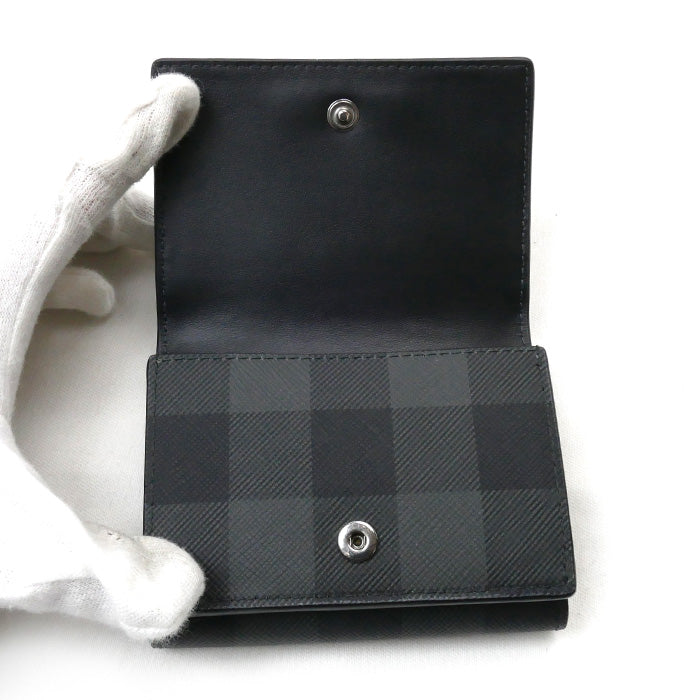 Burberry Tri-Fold Wallet Charcoal Gray
