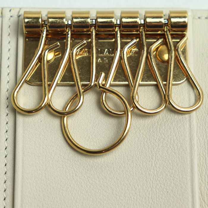 Saint Laurent YSL Line Leather Key Case