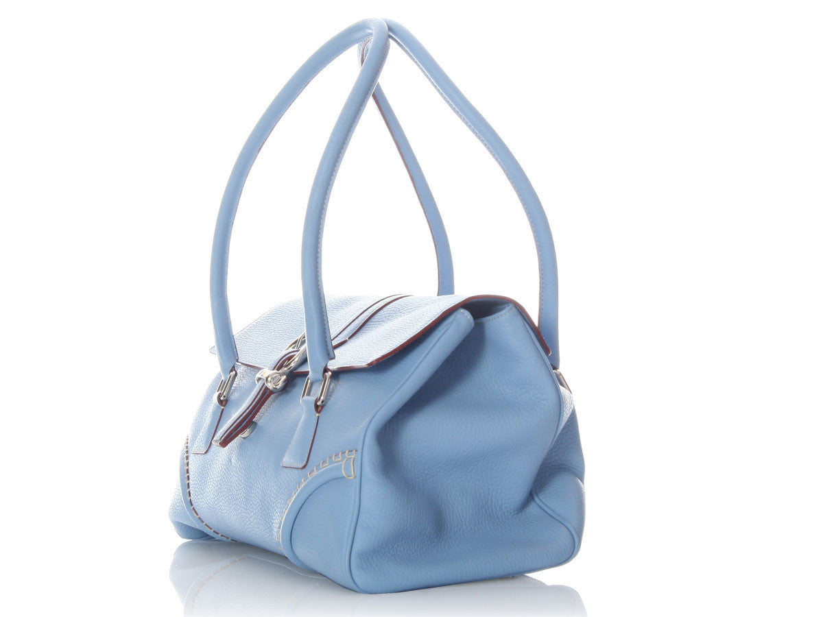 Burberry Light Blue Satchel
