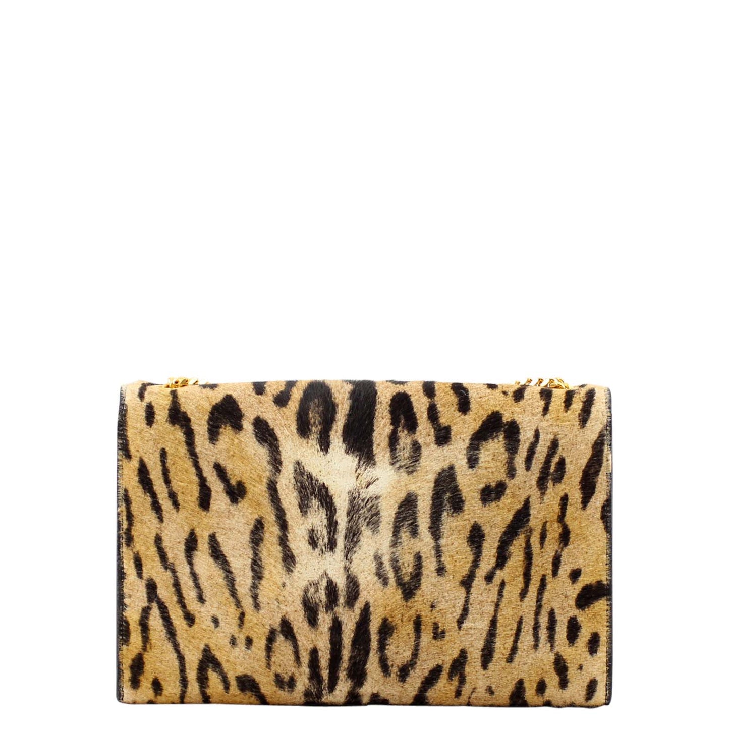 Saint Laurent Classic Medium Kate Tassel Satchel Leopard Print Calf Hair
