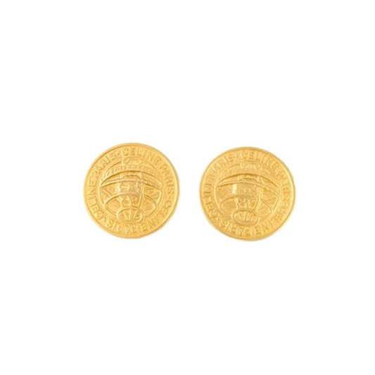 Luxury CELINE   Medallion Earrings