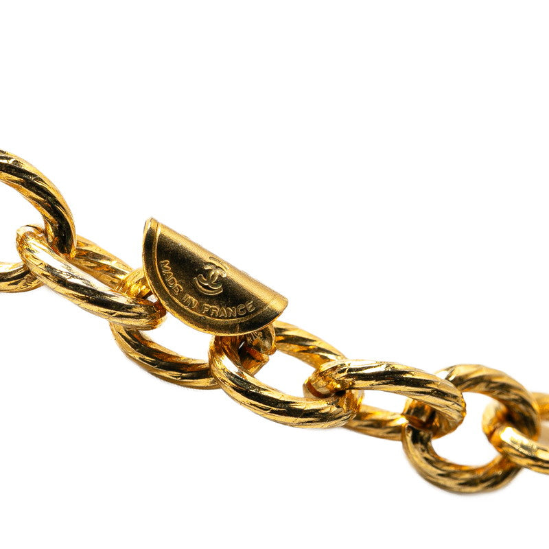 Chanel Coco Mark Scarf Necklace Gold
