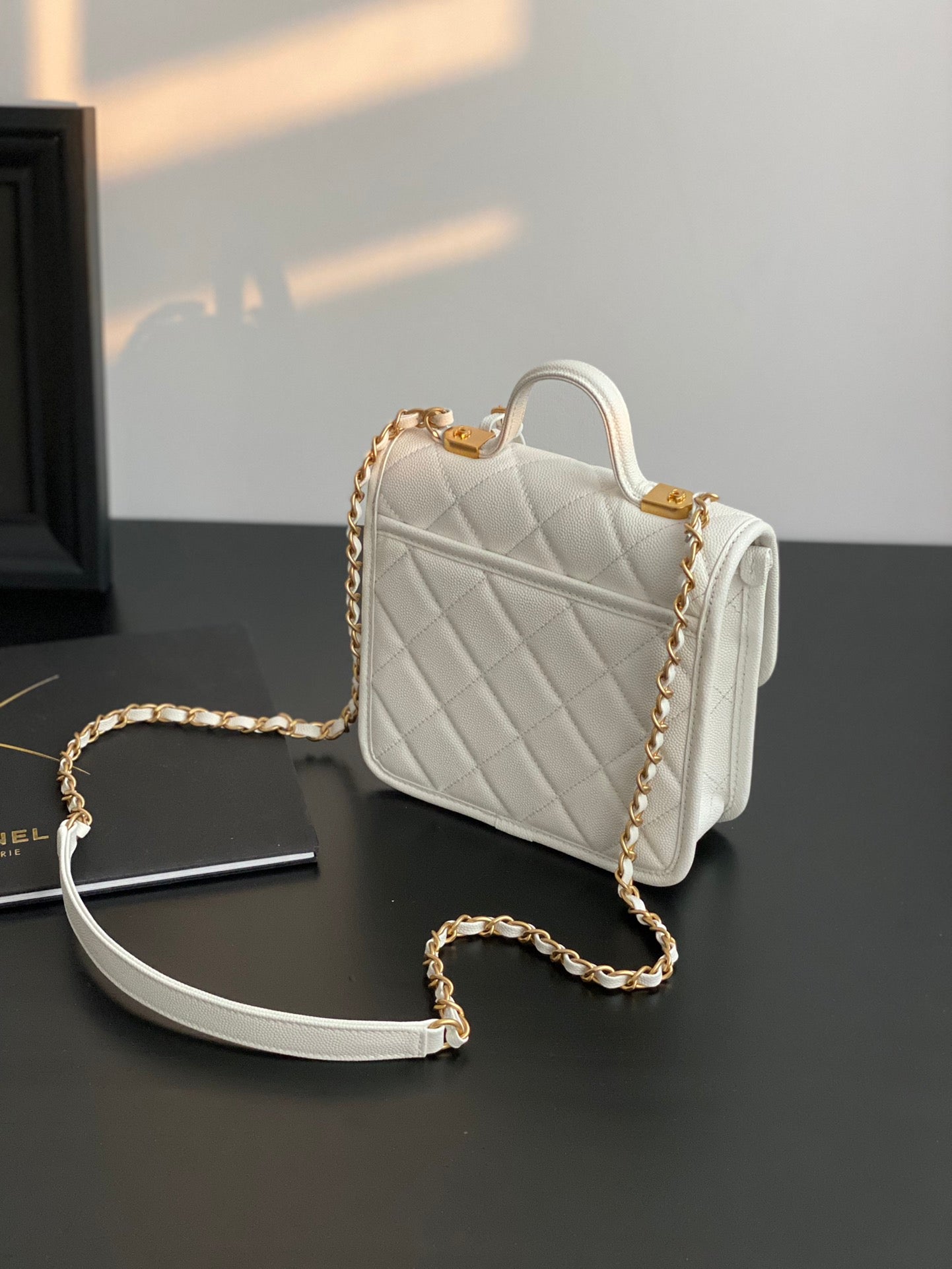 CHLSmall Top Qualityap Bag With Top Handle White For Women Bags 8.1in/20.5cm
