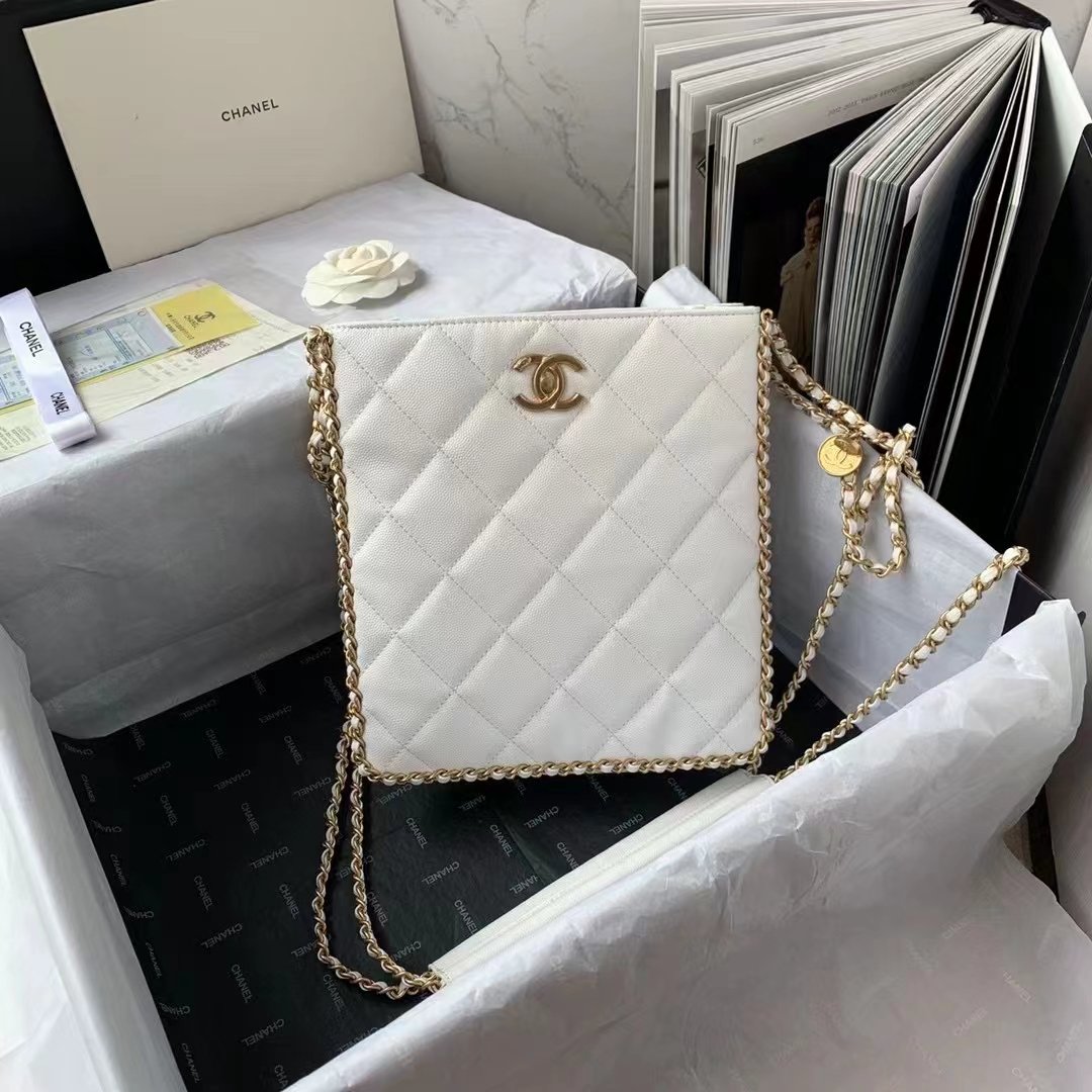 CHLSmall Shopping Bag White For Women, Women’s Bags 9in/23cm