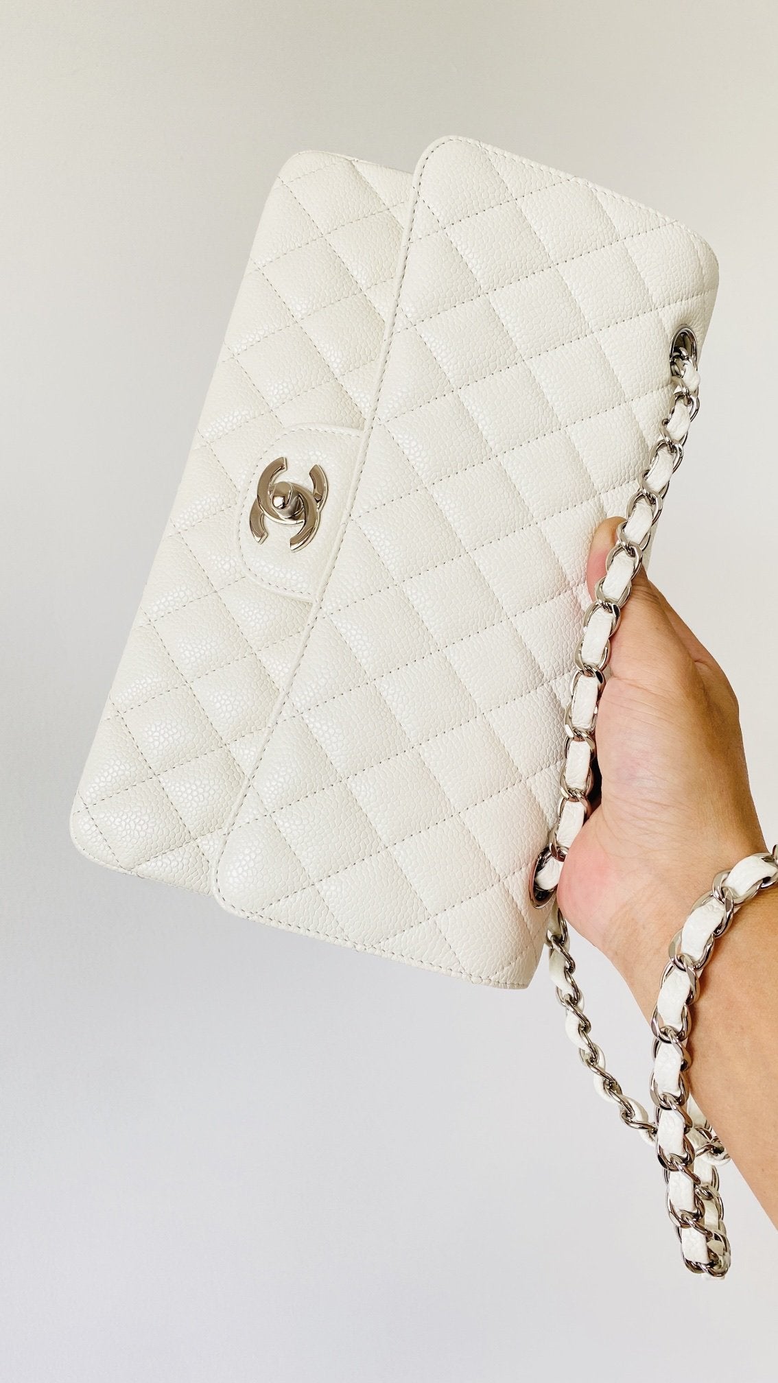 CHLSmall Classic Handbag White For Women Bags 9.1in/23cm