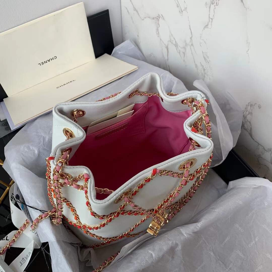 CHL 21 Handbag White For Women, Women’s Bags 8in/22cm