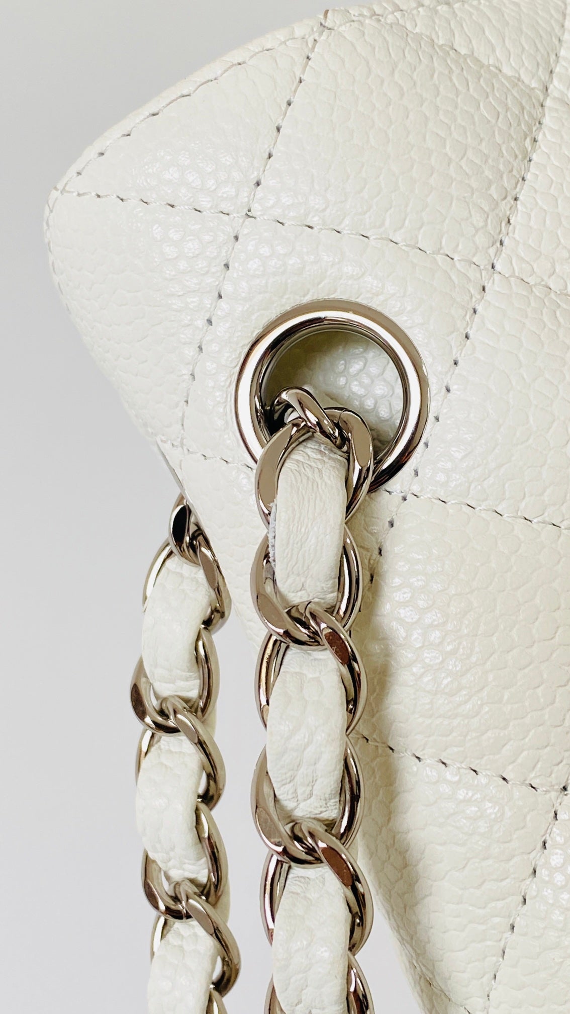 CHLSmall Classic Handbag White For Women, Women’s Bags 9.1in/23cm