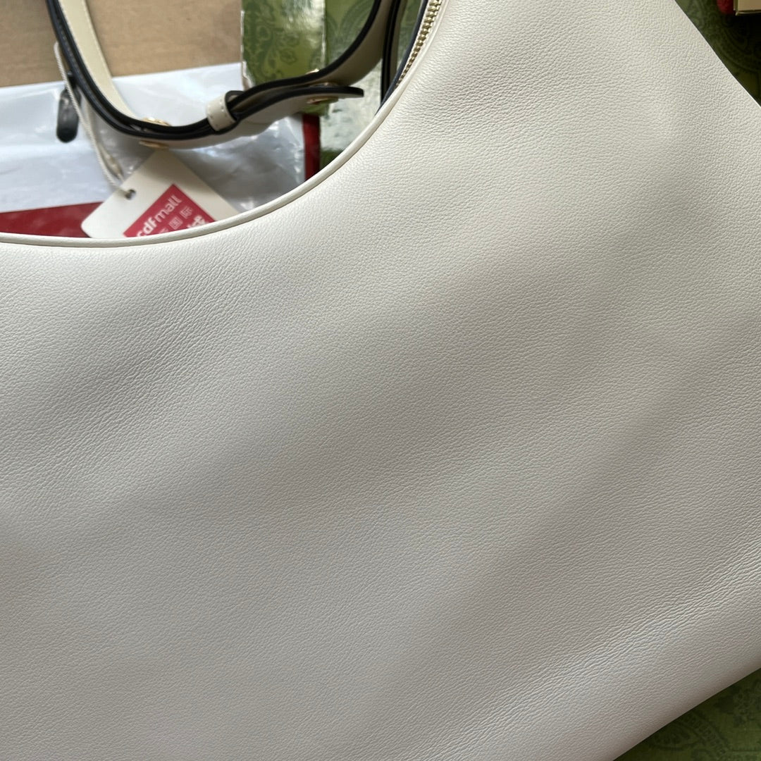 gg Atache Large Shoulder Bag White For Women, Women’s Bags 13.8in/35cm gg‎ ‎‎702823 UXWBG 9109