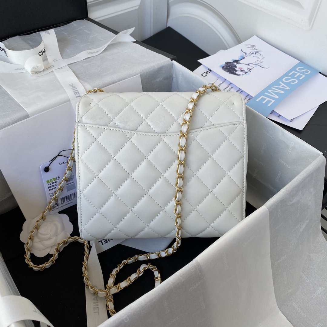 CHLSmall Top Qualityoor Pack White For Women Bags 7.6in/19.5cm